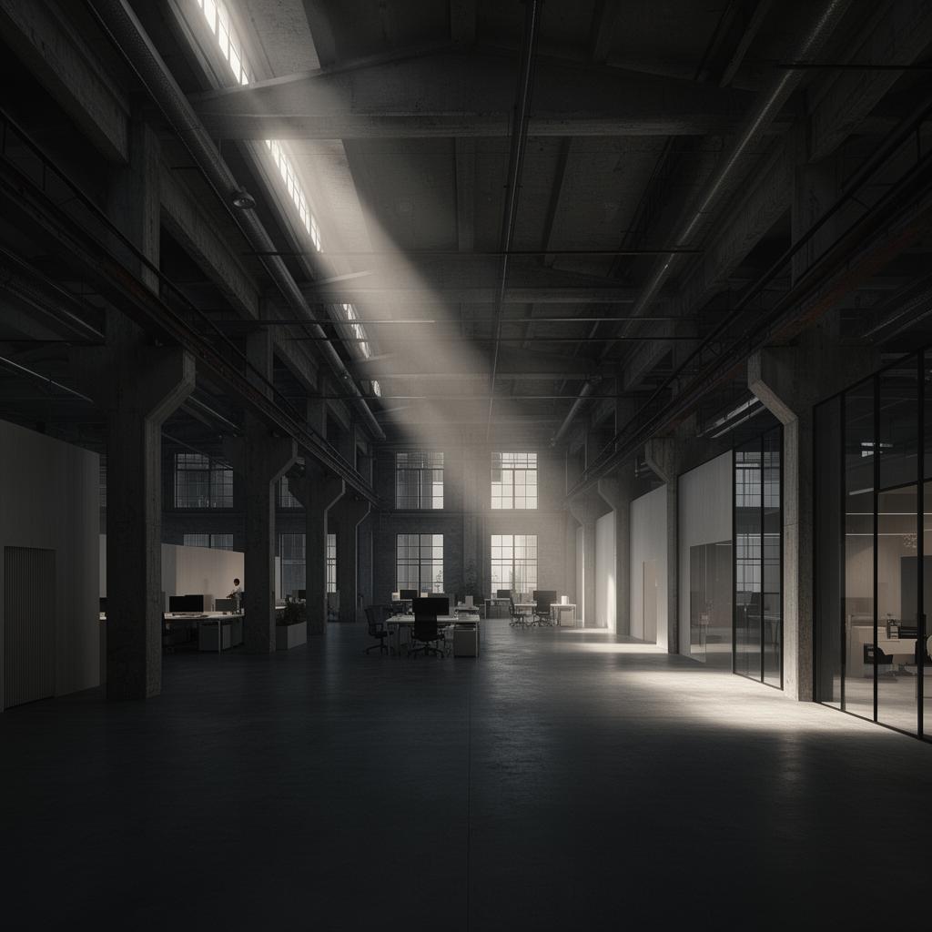 Nexus Hub interior with light shafts